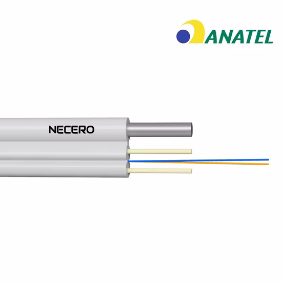 コンピュータFTTHフラットLSZHシース屋内ドロップ光ファイバケーブル
